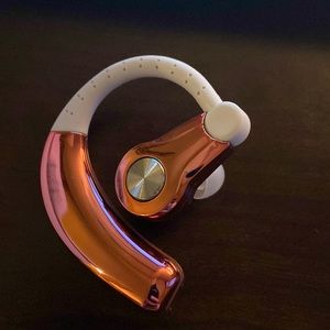 Rose gold over the ear headset
